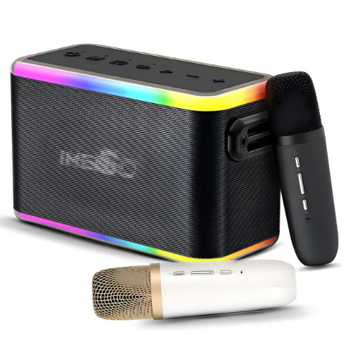 Caixa de Som Portátil Bluetooth Imenso X31 80W IPX4 com 2 Microfones