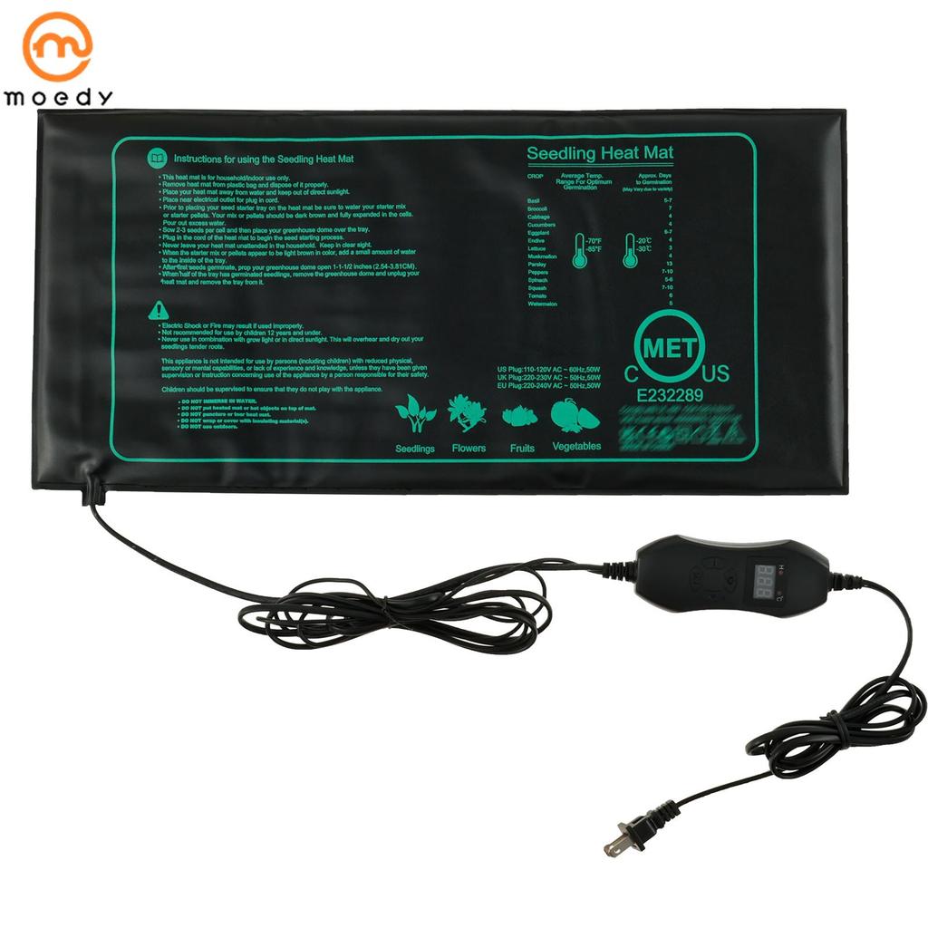Tapete Térmico De Mudas Com Controle Remoto 21W De Aquecimento De Plantas Flexível IPX4 Sementes À Prova D'água Almofada