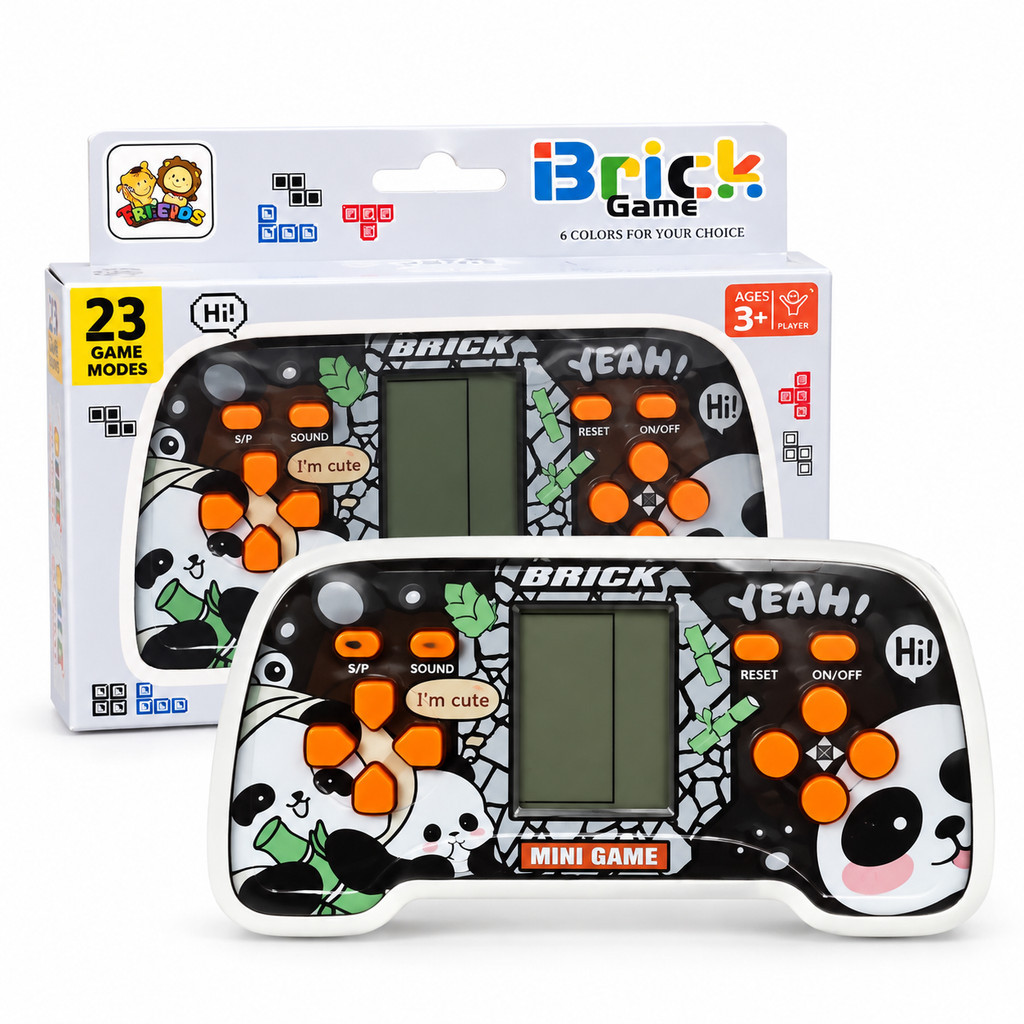 Mini Game Portátil Brick Game 23 Jogos Retrô Infantil Eletrônico com Tela LCD