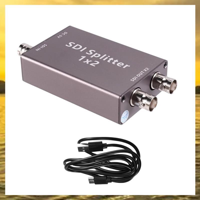 (Vko) Divisor SDI 3G -/HD-1 Entrada Única 2 Saídas Out Splitter 1x2 Full 1080P Suporta Loop