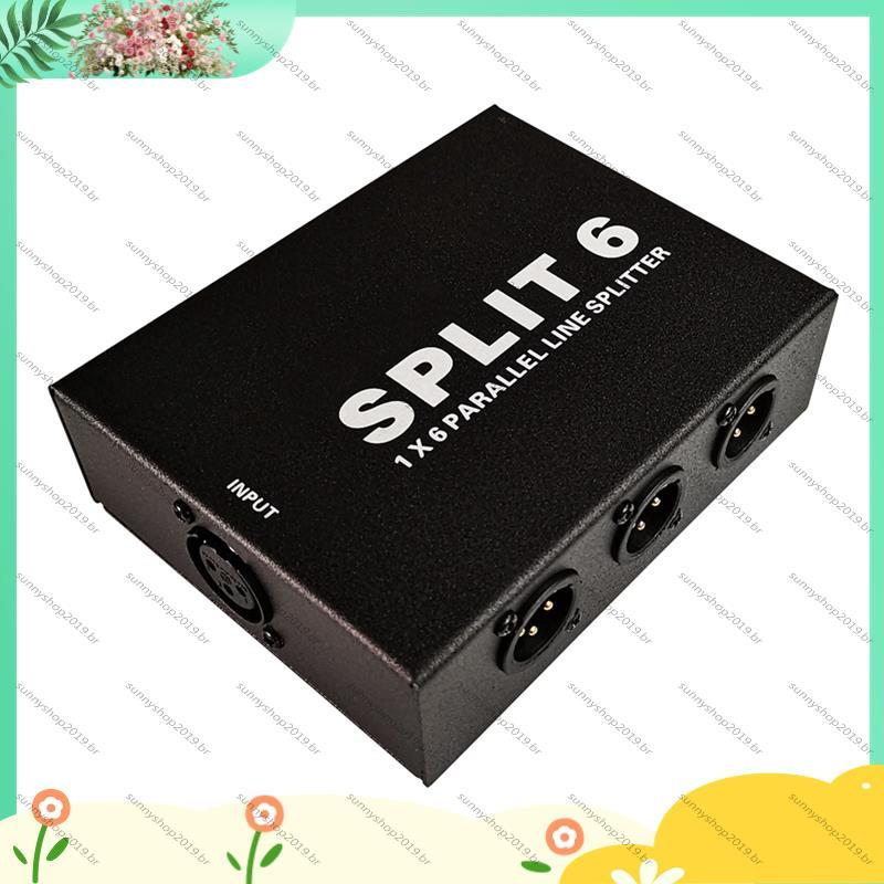 💖[Bestseller S] 6 Em 1 Out Mixer Signal Splitter Passivo XLR Interface Distribuidor De Sinal Balanceado
