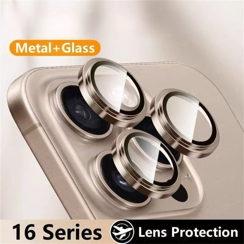 3 Unidades Adequadas Para iPhone 17 16 15 14 13 12 11 Pro Max 17air mini Plus Lente De Vidro Anel De Metal Câmera Protet