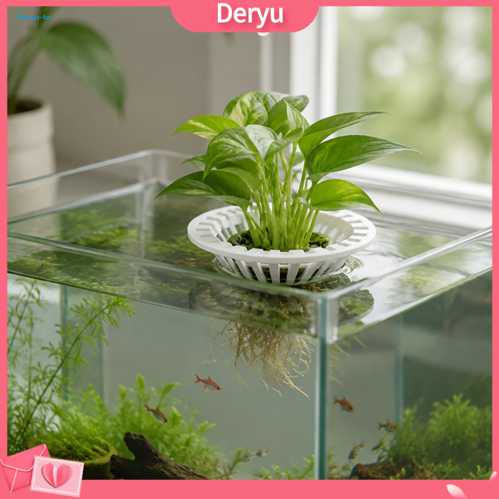 Safe Fish Tank Planting Accessory Aquarium Hydroponic Planter 3d Printed Floating Plant Holder – Water Basket for Aqua