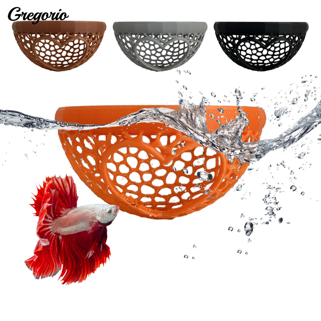 Betta Fish Hammock Floating Cave 3d Printed Shrimp Hideout Aquarium Spot for Small Corydoras Nano Tanks – Durable