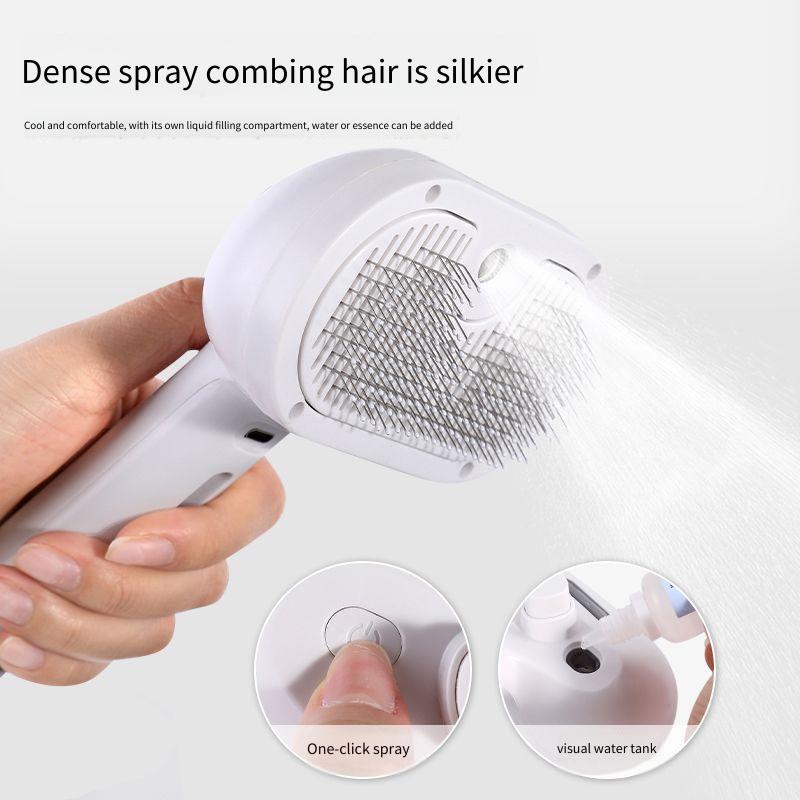Gato Spray agulha pente remover flutuante nós de cabelo umidificação cabelo liso cão Universal doméstico Pet Grooming li