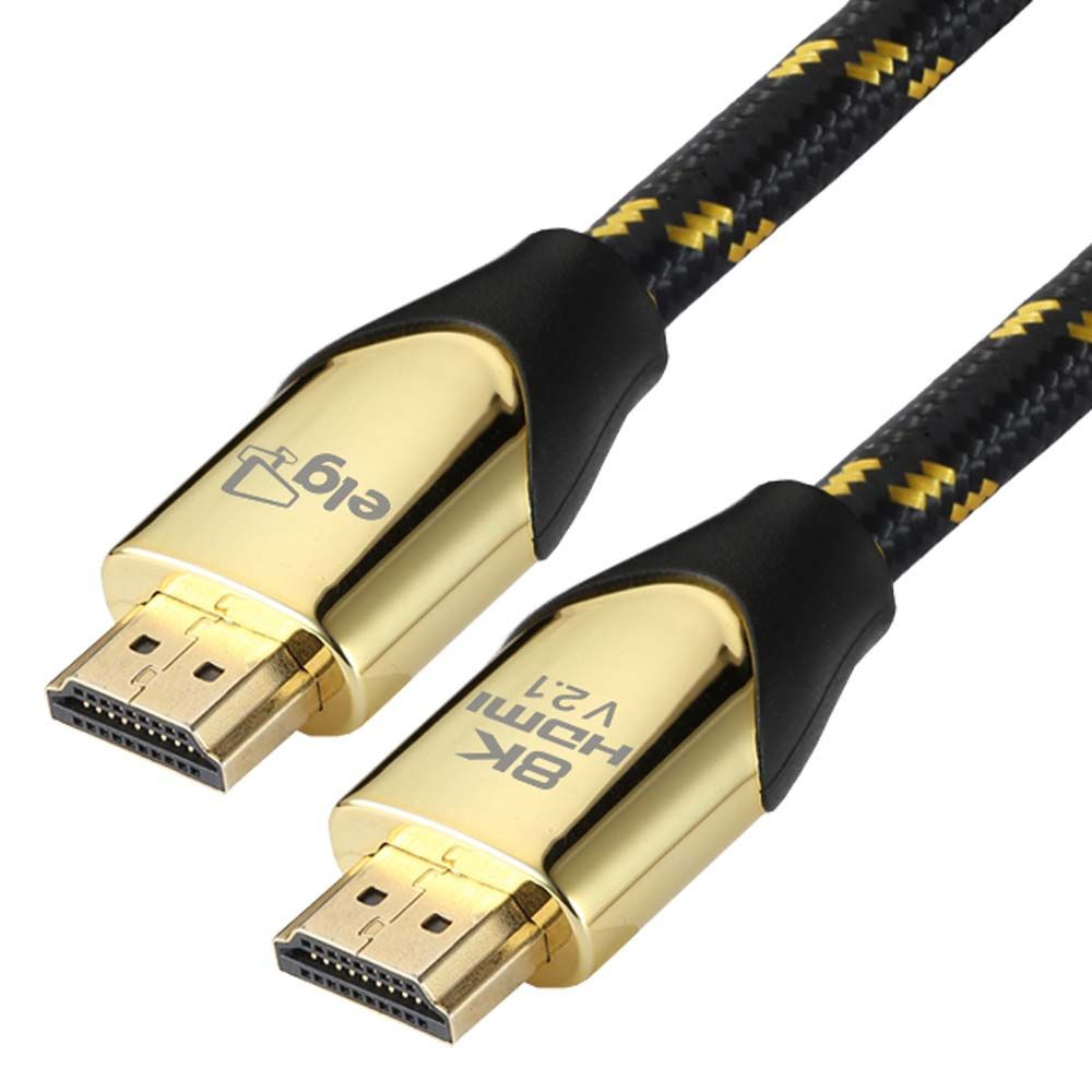 Cabo HDMI 2.1v 4K 8K Ultra High Speed com Ethernet 2 metros HS8K20 ELG