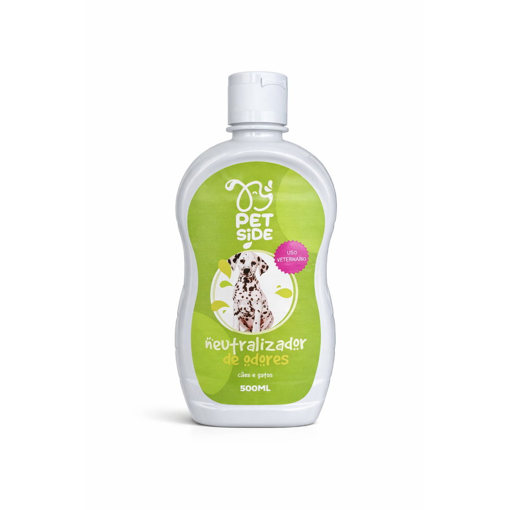 Shampoo Neutralizador de Odores Pet Cães e Gatos com Mau Cheiro 500ml Petside Banho Petshop