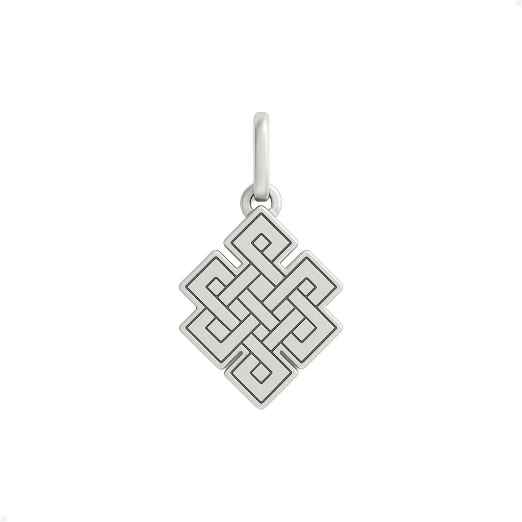 Pingente Prata 925 Nó Do Infinito Design Premium
