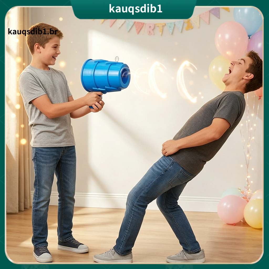 Air Cannon Prank Toy Handheld No Battery Shooter Fun Launcher for Kids Adults Science Experiment for Indoor Outdoor Play