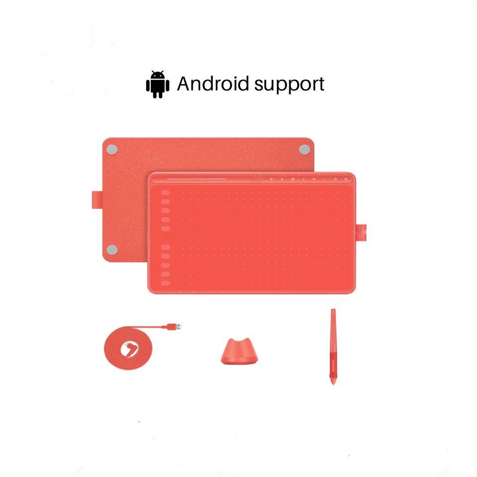 HUION 10.6 Polegadas HS611 Desenho Gráfico 8 Teclas Multimídia Android E PC Compatível