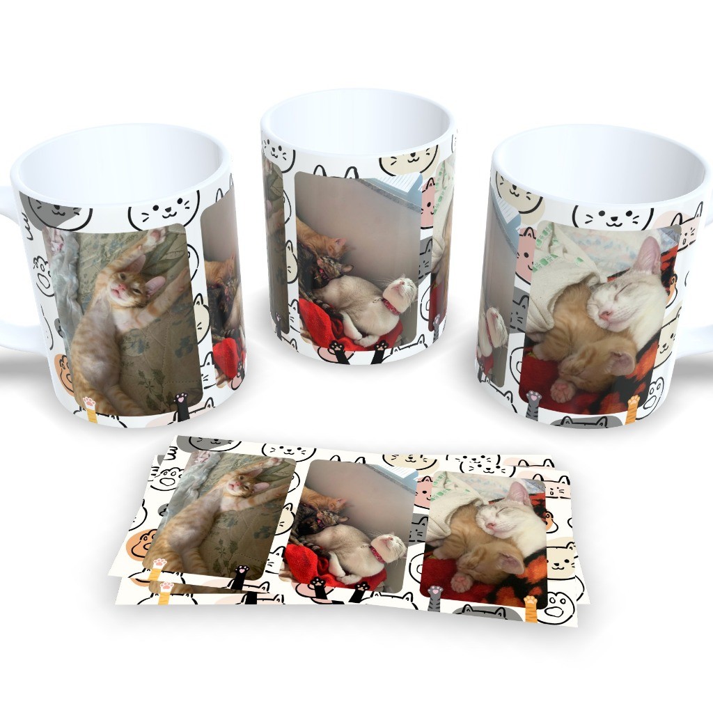 Caneca de Ceramica Personalizada com seu Pet Cat Gato Gatinho Fotos