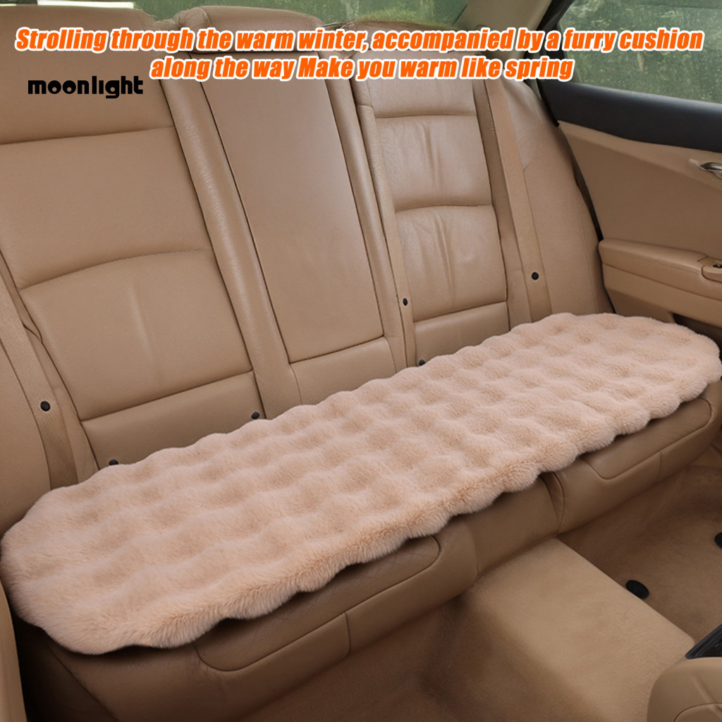 3pcs Car Seat Cushion Set Thick Plush Fleece Auto Chair Pads Soft Warm Vehicle Covers for Winter Comfort Protection Non-