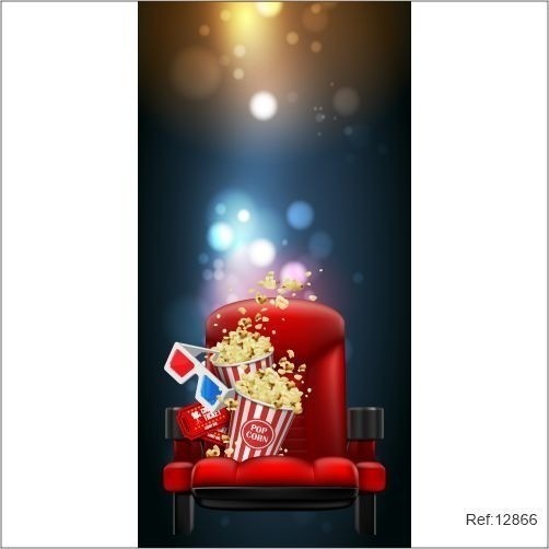 Painel Cinema 1,00x2,10 Em Tecido