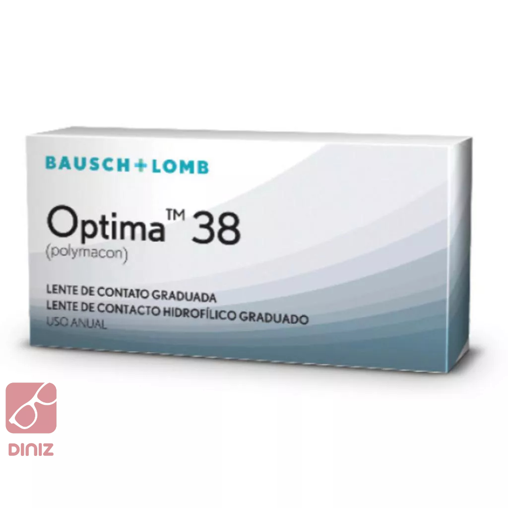 Lente de Contato de descarte Anual Optima 38 01 unidade - Bausch Lomb