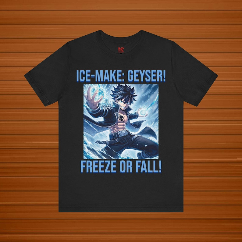 Camisa de Homem Preta de Algodão, Com Design de Personagem Anime e Frases 