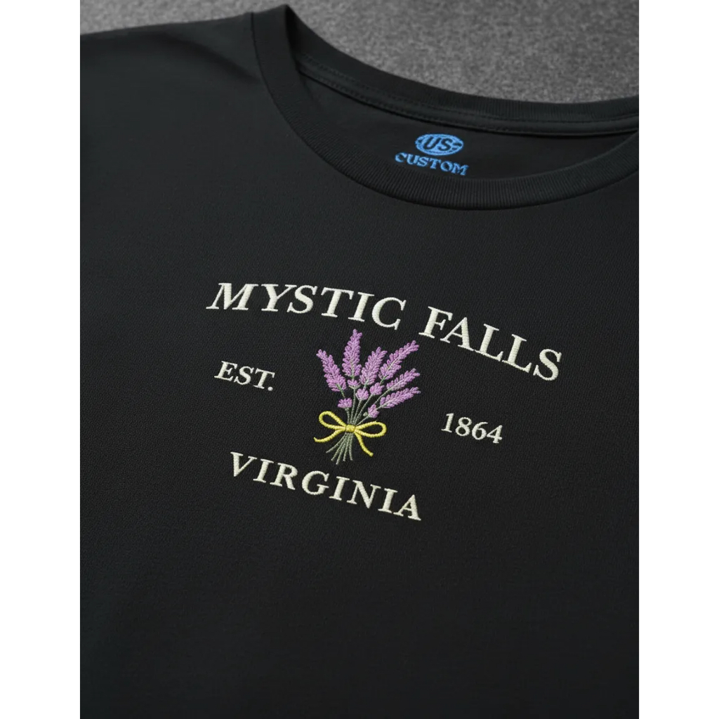Camiseta The Vampire Verbena Mystic Falls Unissex Bordado
