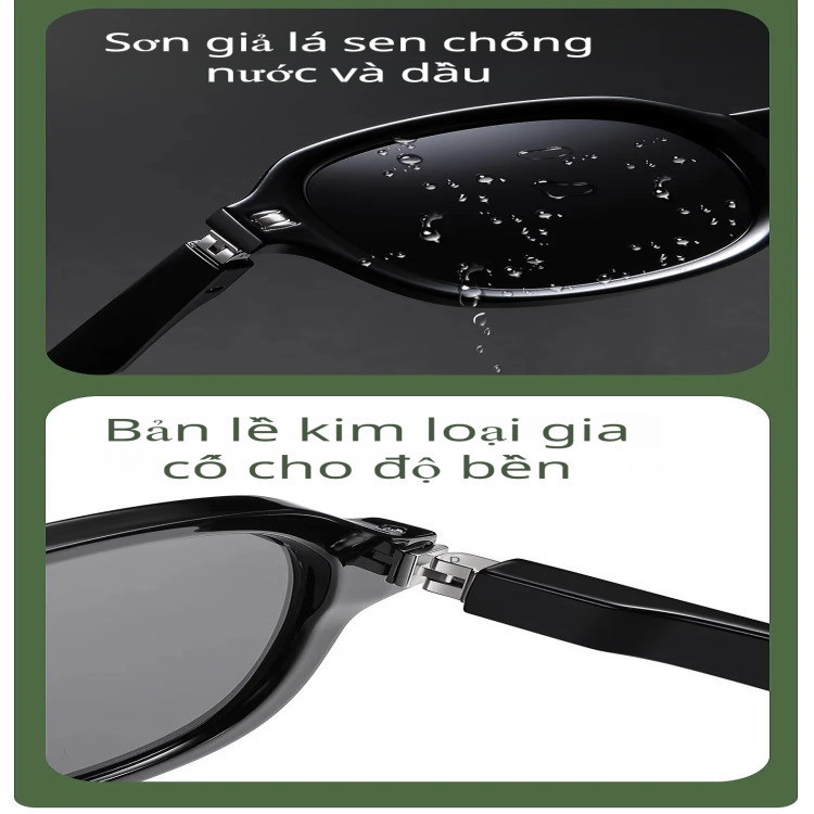 [Foldable Design]Retro Polarized UV Protection Folding Sunglasses/Portable Anti-ultraviolet Collapsible Glasses/Summer F