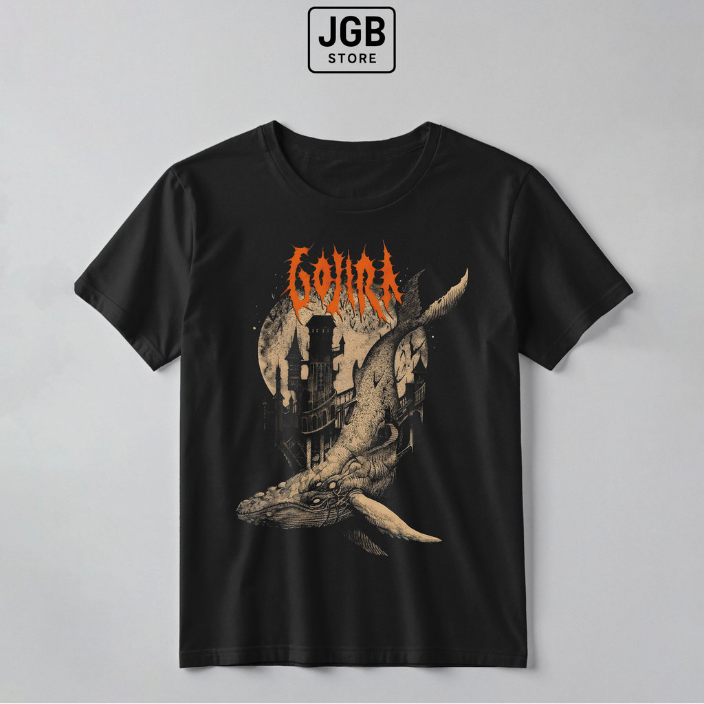 Camiseta Gojira Flying Whales Banda Metal 100% Algodão Masculina Feminina Unissex Rock Heavy Plus Size