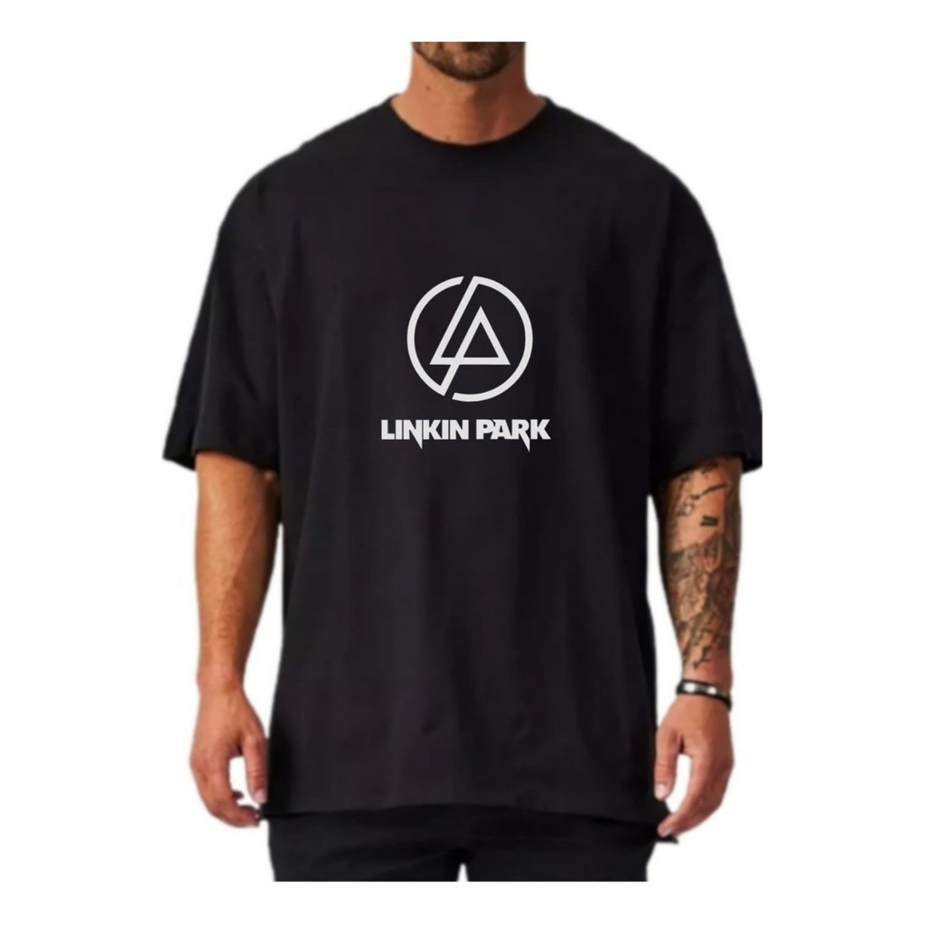 Camiseta Plus Streetwear Rock Linkin Park Metal 03