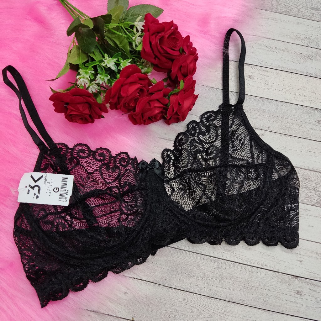 Sutiã Sem Bojo de Renda Plus Size  Regular Com Aro Metal  Sem Sorro Meia Taça #SutiãSemBojo