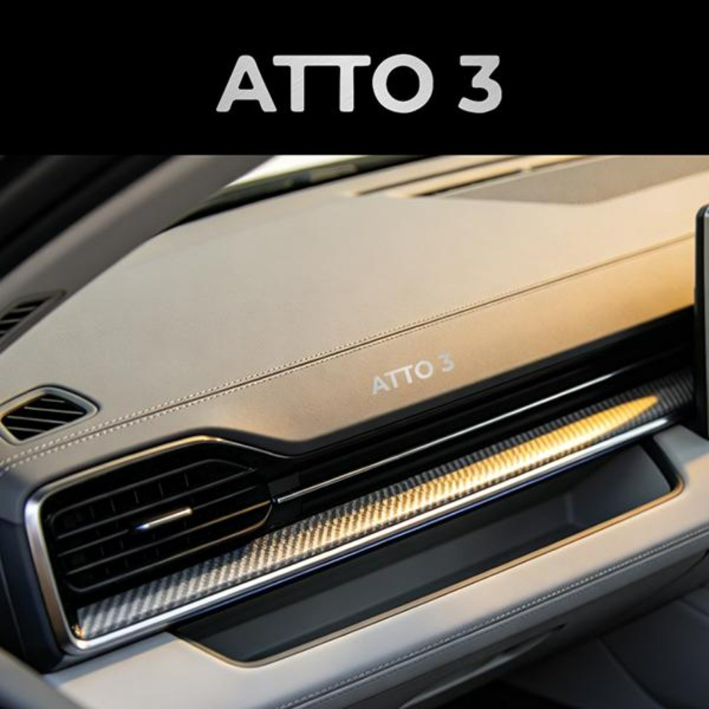 Kit 10 Peças Alumínio Adesivo Logotipo Emblema de Metal Tuning Carro For BYD Atto 3 EV Yuan Plus