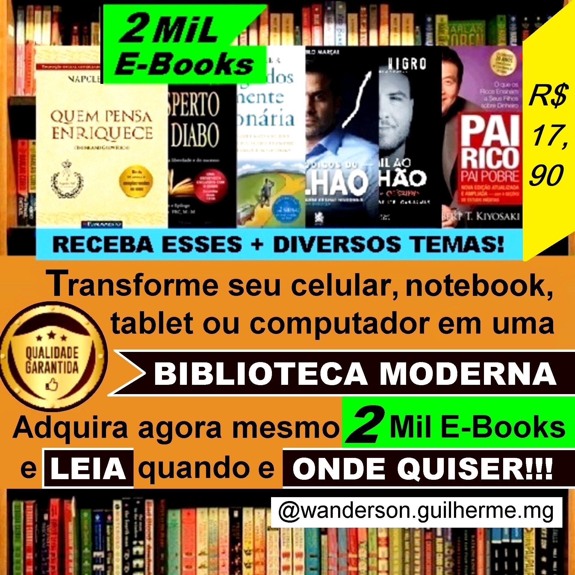 2 Mil E-Books - Os Mais Procurados