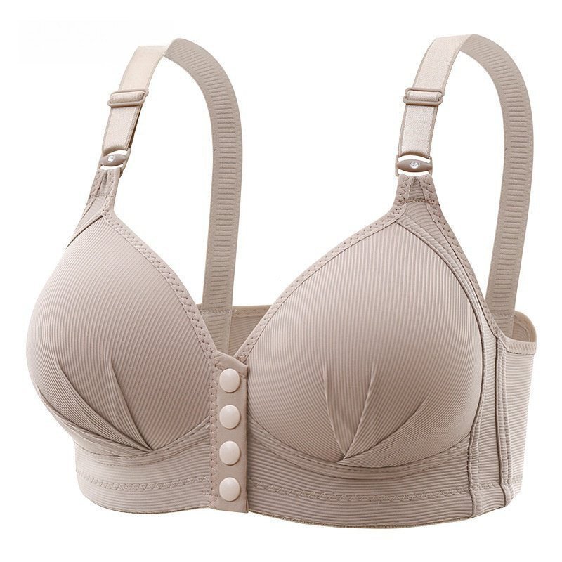 Novo Plus Size Front Button Wireless Underwear Push Up Bra Cup Style Chest Accessory HO5W GSFL MEAQ