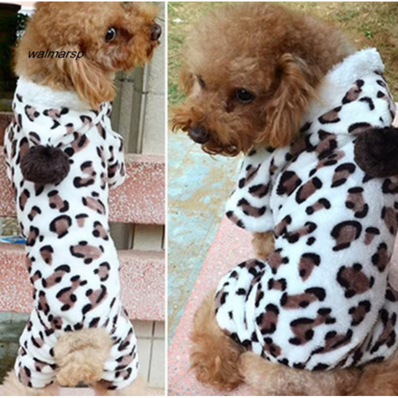 Roupas Para Animais De Estimação Outono E Inverno Casaco De Pelúcia Macio Cachorro Cor Animal Print Pequeno Cão Gato