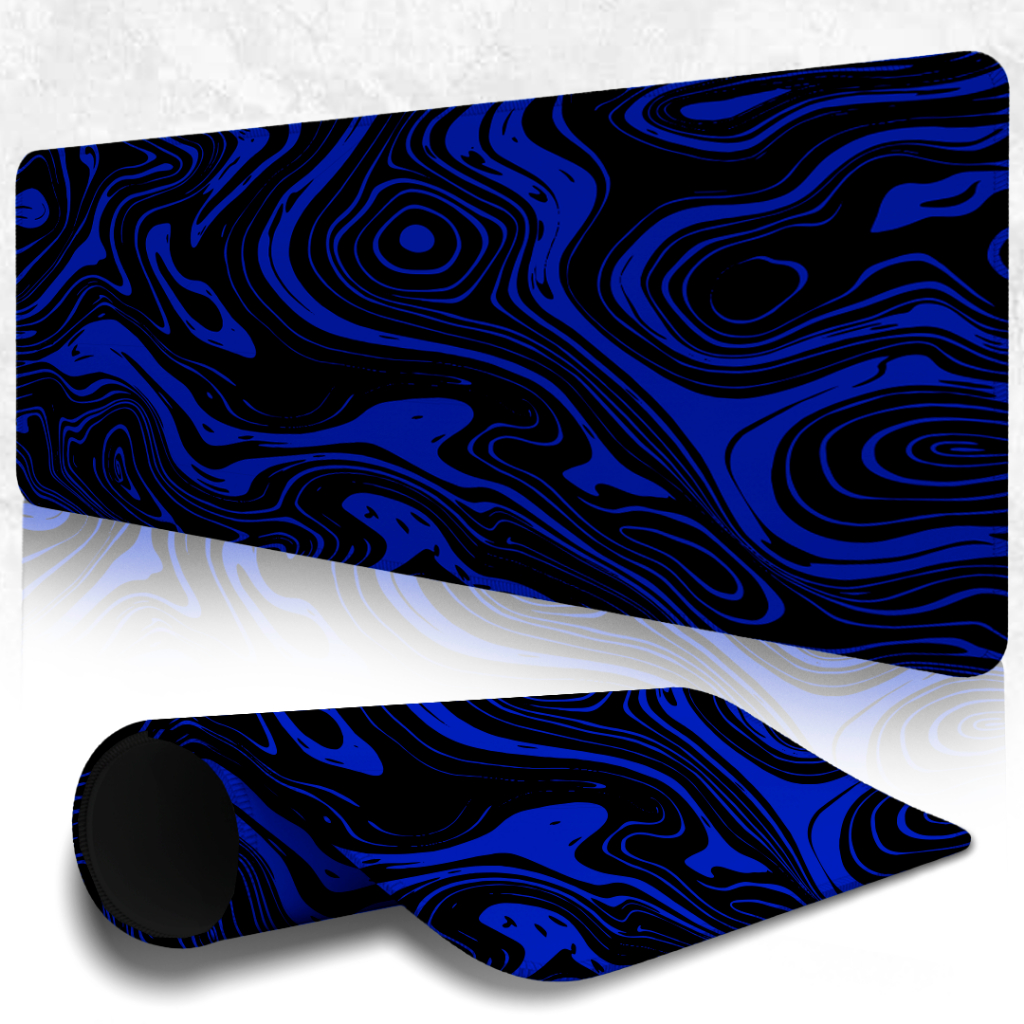MousePad Speed Gamer Antiderrapante Bordas Costuradas Confortavel Sem Relevos Com Estampa Abstrata Depth Ocean