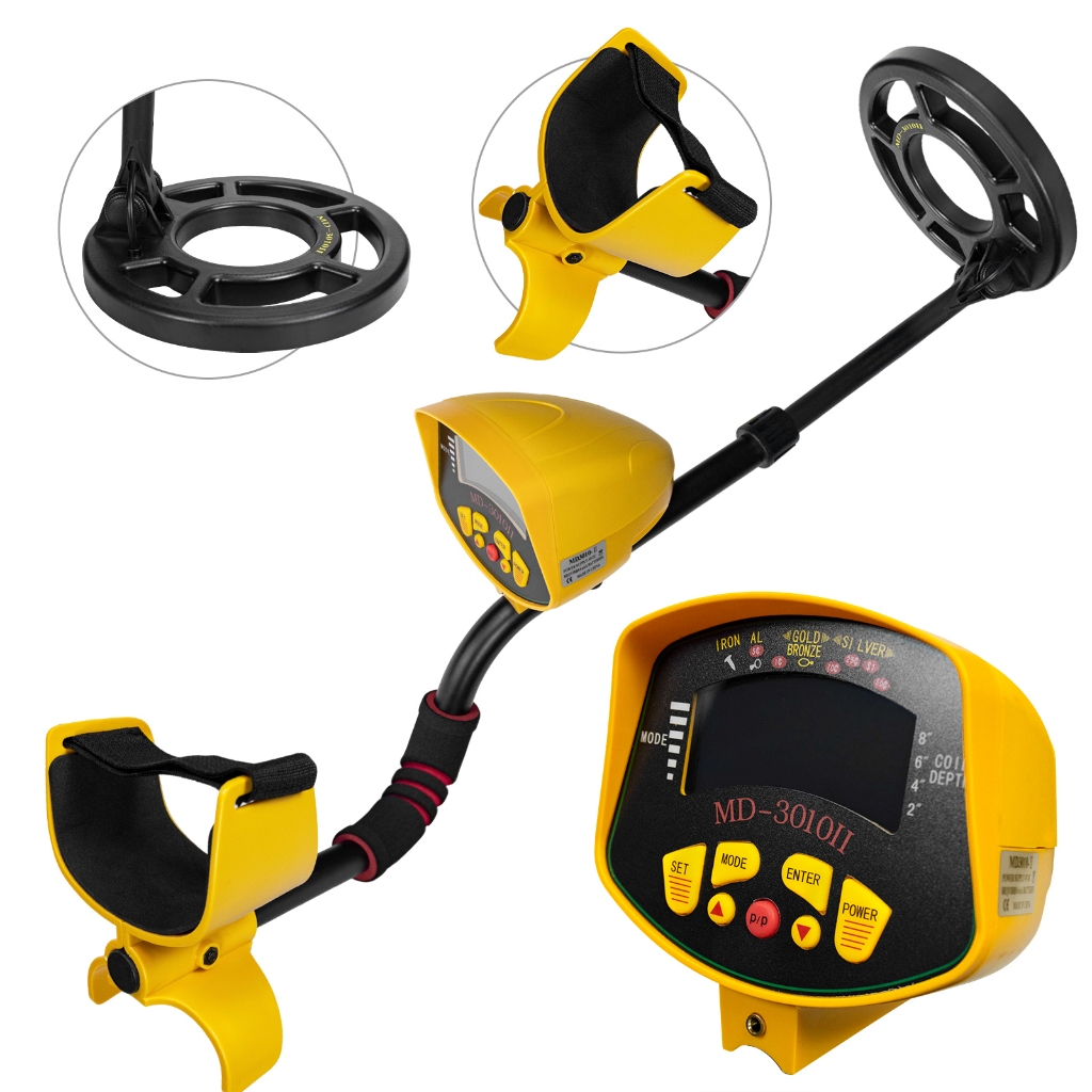 MD-3010/1 Professional Metal Detector - Gold, Silver, 1.5m Depth, Waterproof
