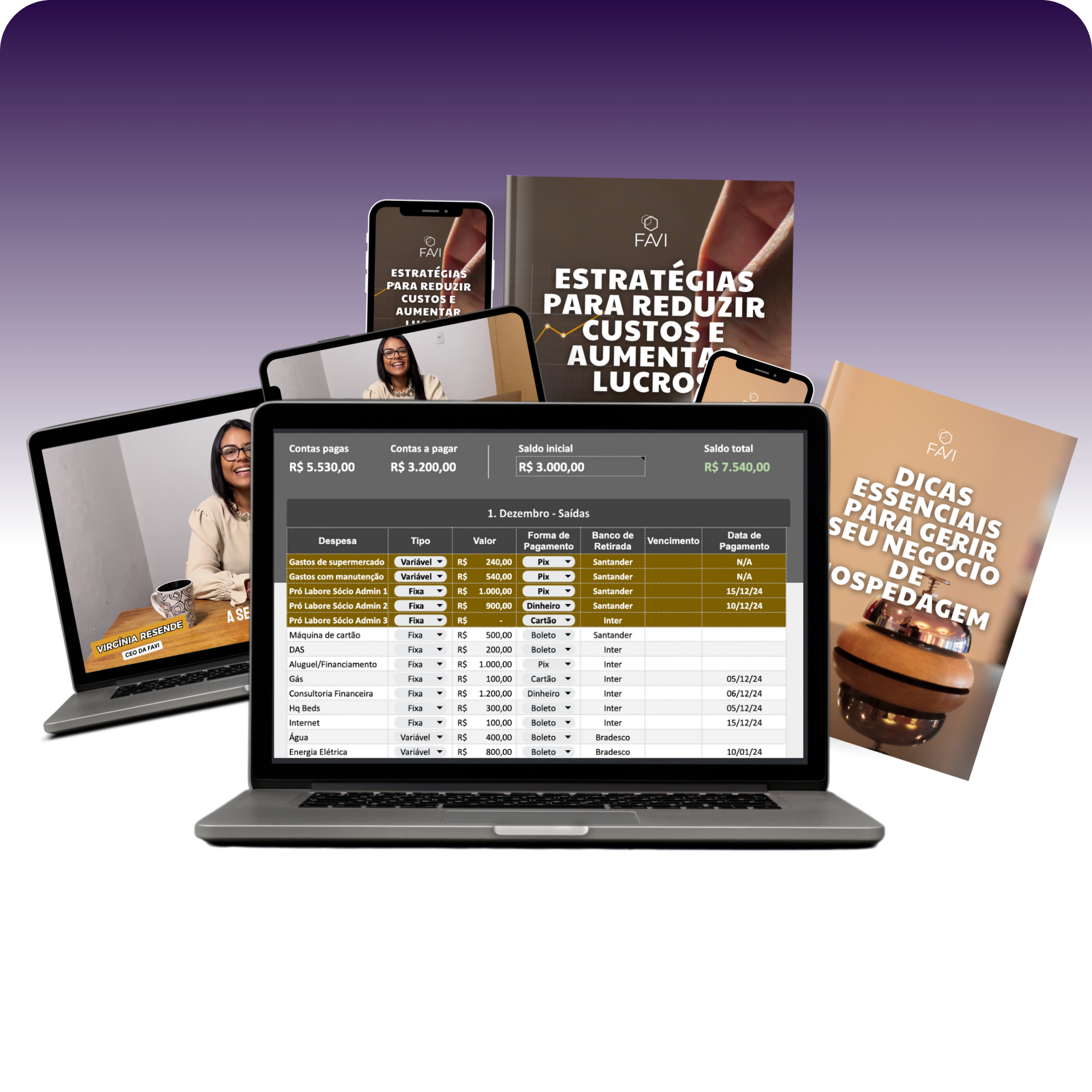 Gestão Financeira Completa para Hospedagens