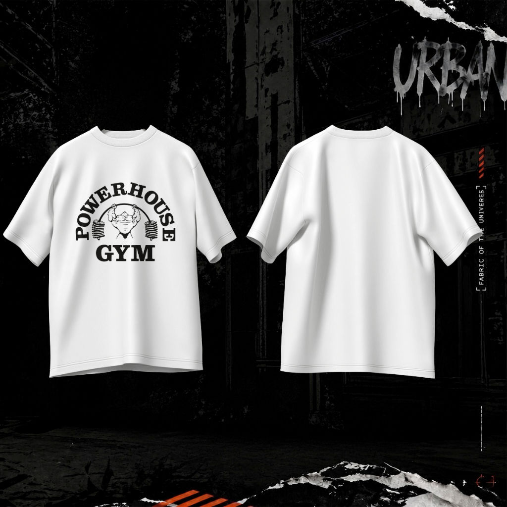 Camiseta Oversized Estampada Academia Treino Maromba Power House Gym Bodybuilder Envio Imediato