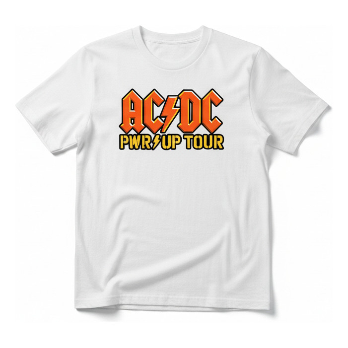 Camiseta Ac/dc Pwr Up Tour Show Classic Rock Brasil Unissex