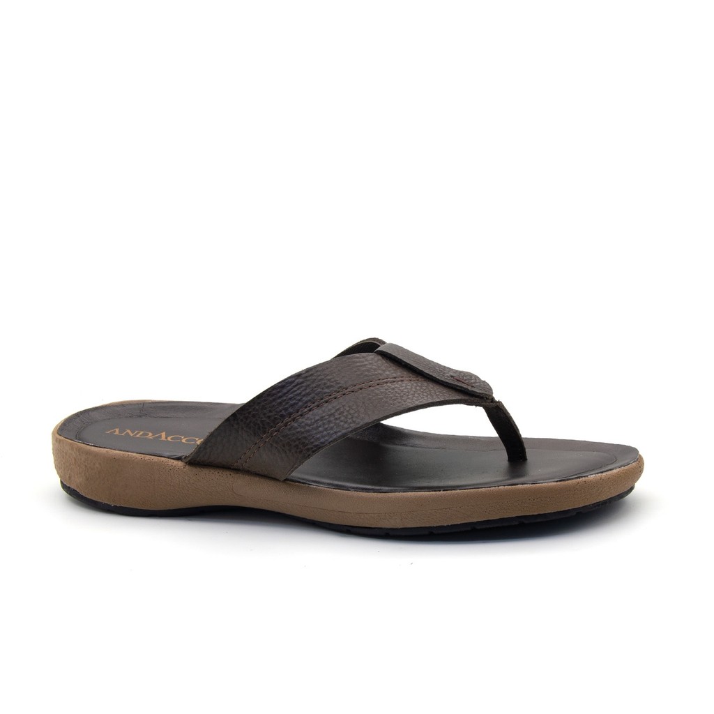 Chinelo Masculino Andacco Couro Dedo 5300
