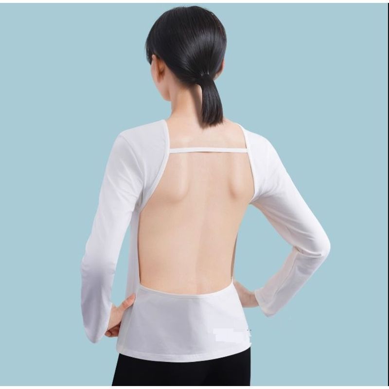 Sun Adulto Sky Nude Backless Top Manga Comprida Saudável Seco ao Sol