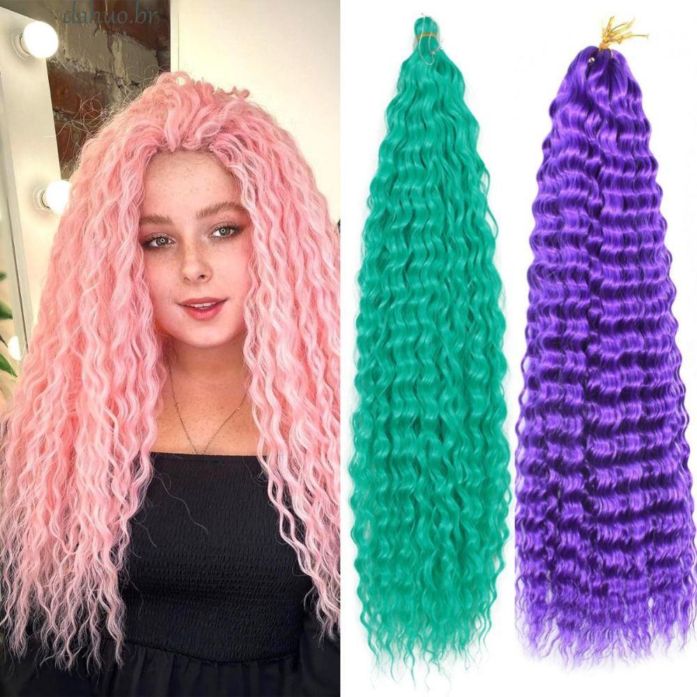 Cabelo De Crochê DAHUO Deep Twist , Sintético Natural Ombre , Cachos Afro