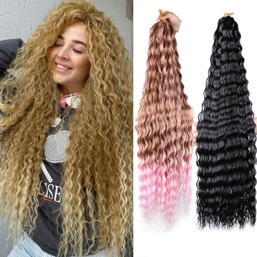 Cabelo De Crochê FTARLY Deep Twist , Sintético Ombre Freetress , Natural