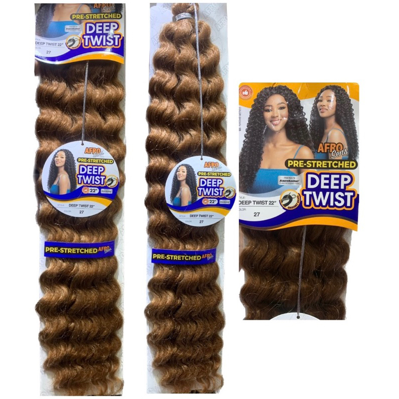 Deep Twist RUIVO  / 90gramas - ondulado para Crochet Braids