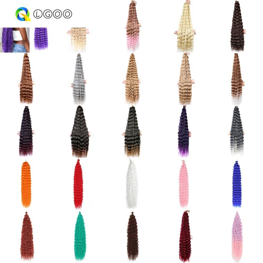 Cabelo De Crochê LGOO Deep Twist , Sintético Natural Ombre , Cachos Afro