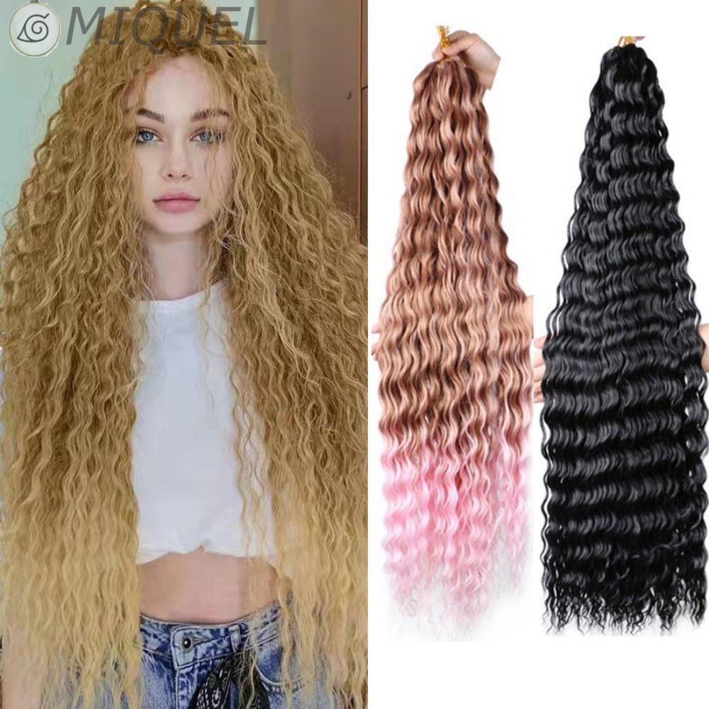 Cabelo De Crochê MIQUEL Deep Twist , Sintético Ombre Water Wave , Freetress
