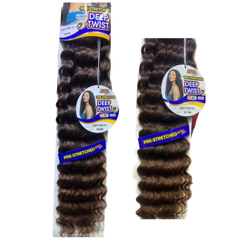 Deep Twist OMBRE COBRE / 90gramas - ondulado para Crochet Braids