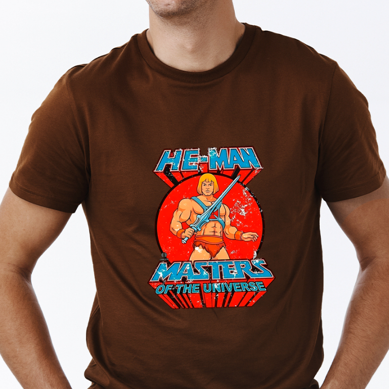 Camiseta HE-MAN Masters of the Universe 100% Algodão Unissex Marca Original Retrô Desenho 80s