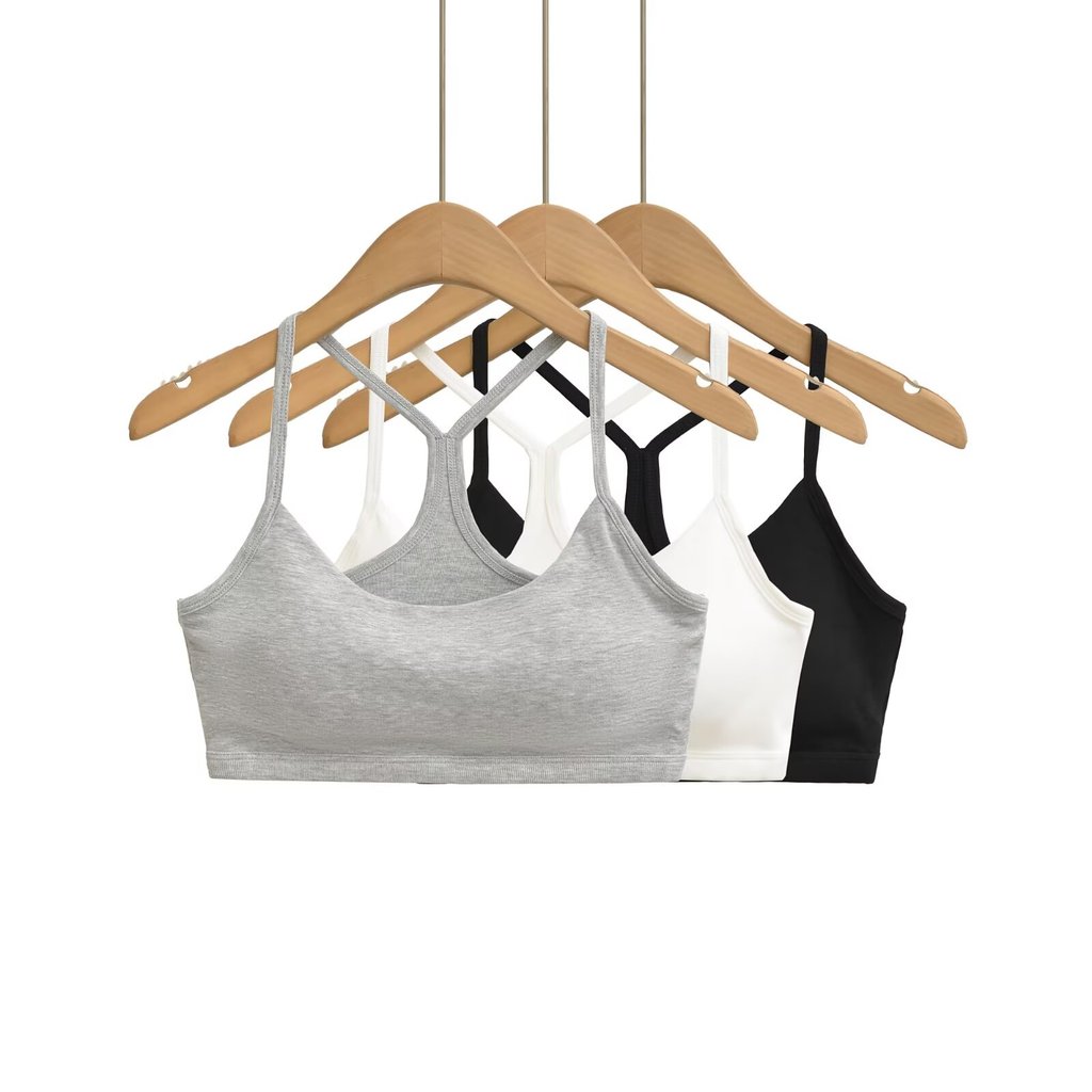 Little Ru Básico com almofada no peito Halter Neck Sling Four Seasons All-Match Alça de ombro fina Esportes Casual Cintu