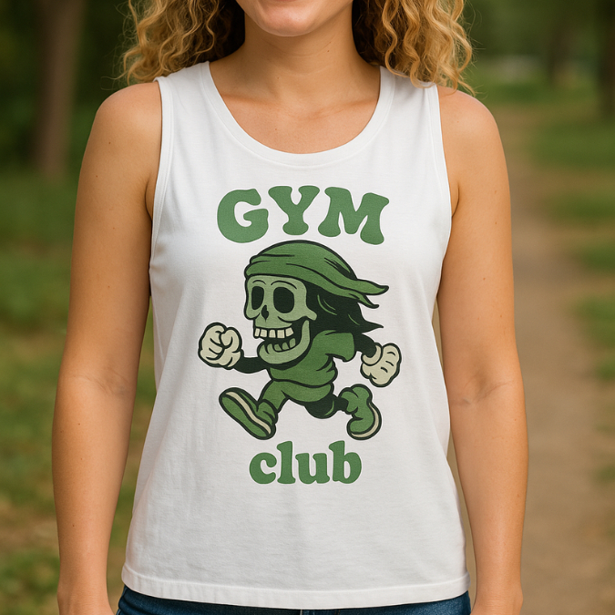 Regata Feminina Descolada Gym Club Look Streetwear