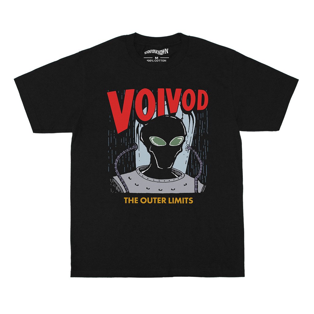 Music Soul Camiseta Unissex Voivod The Outer Limits Metal Progressivo Estampa Algodão Confortável Estilosa Retrô Moda