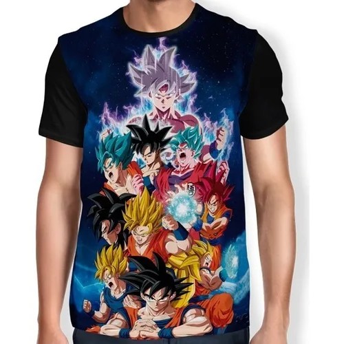 Camisa Camiseta Goku Sayajin Limit Break - Dragon Ball Super