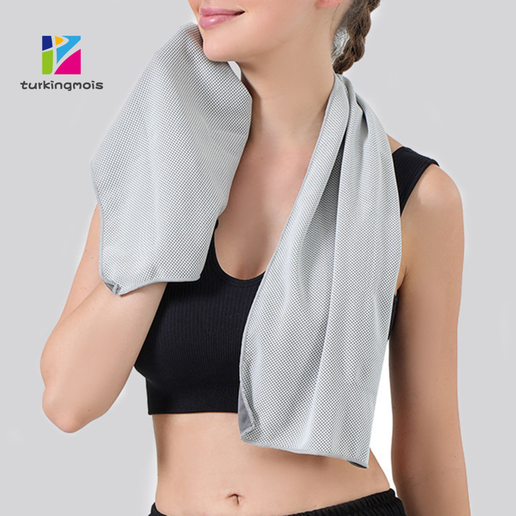 Towel for Athletes Heat-absorbing with Storage Box – Quick-dry Mesh Sweat for Extreme Heat Portable Gym Yoga Running H