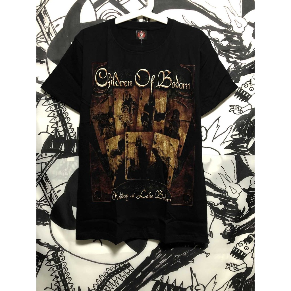 Music.Soul Camiseta Masculina Children of Bodom Logo Neo-Classical | Estética Melodic Death Metal