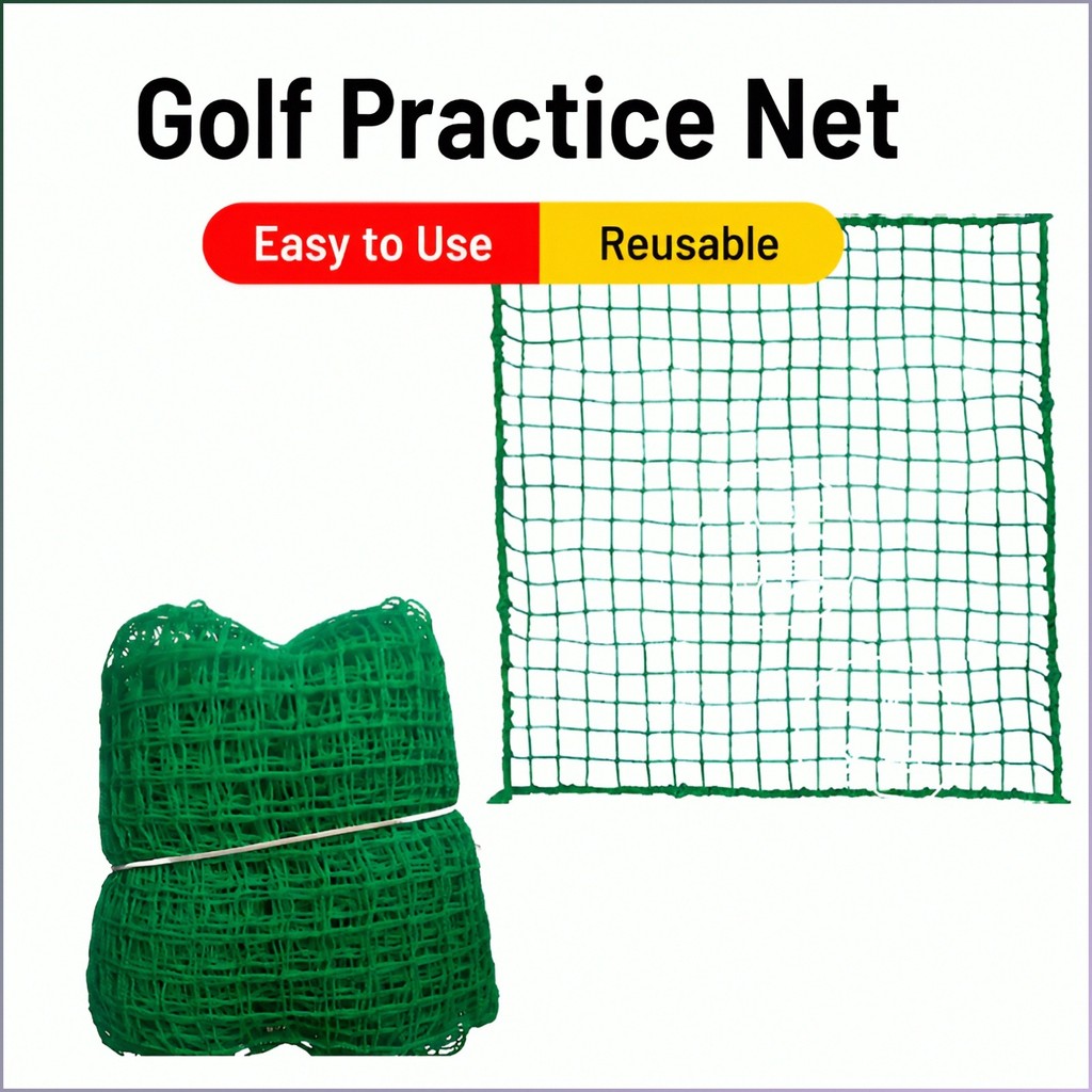 [Alta Durabilidade] Indoor/Outdoor Golf Practice Net Golf/Training/Net/Baseball/Black/No-Knot Treinamento/Golf/Interior/