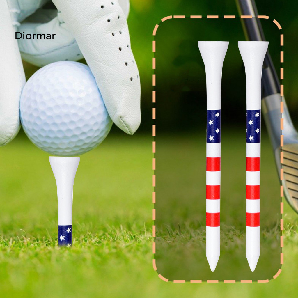 Golf Professional Practice Aid 50pcs Bamboo Tees 70/83mm Unbreakable Curved Driver Reduce Friction Resistance Accessorie